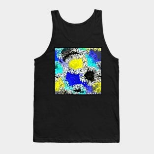 Blue and yellow splashes Tank Top